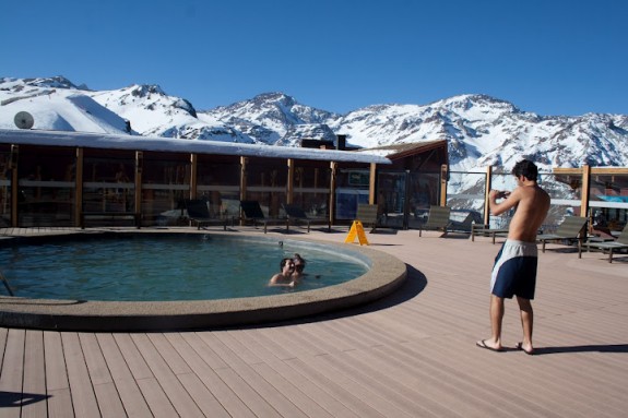 Piscina do Hotel em Valle Nevado