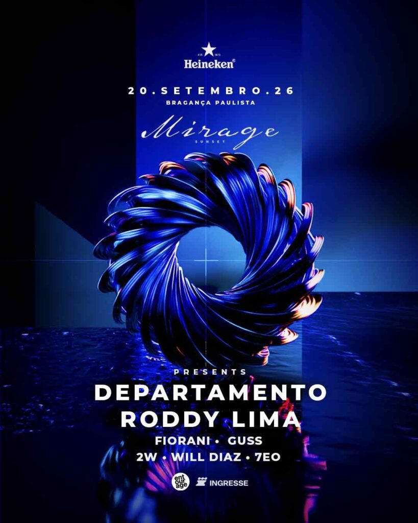 Festival Mirage Sunset com Roddy Lima e DEPARTAMENTO em Bragança Paulista