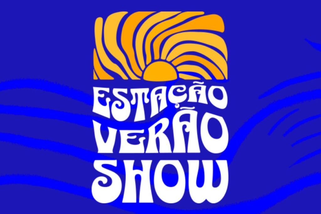 Praia Grande Estação Verão Show 2027 com palco montado e público animado