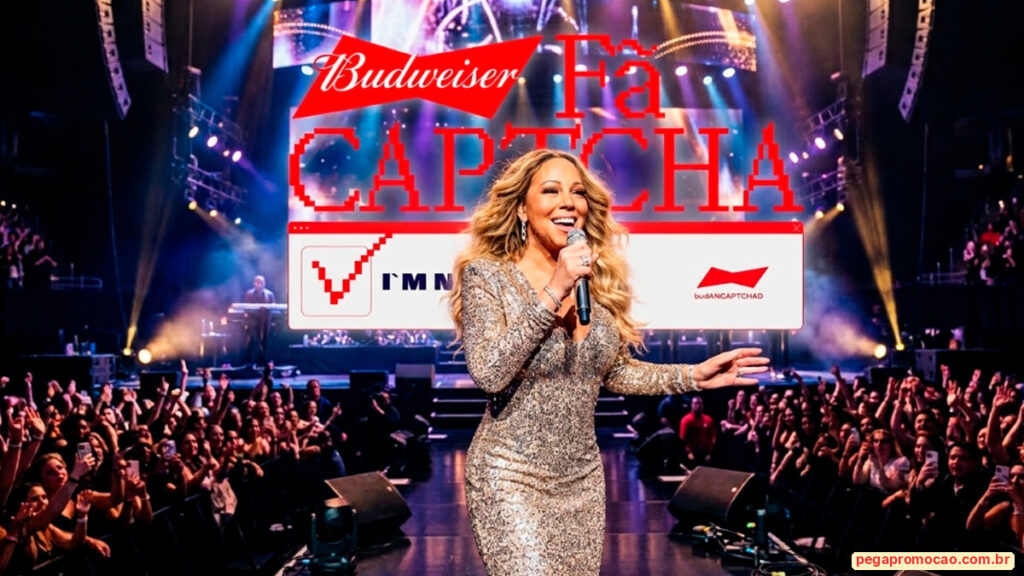 Promoção Budweiser FãCaptcha oferece ingressos para shows de Jão, Pussycat Dolls, Mariah Carey e Lionel Richie.
